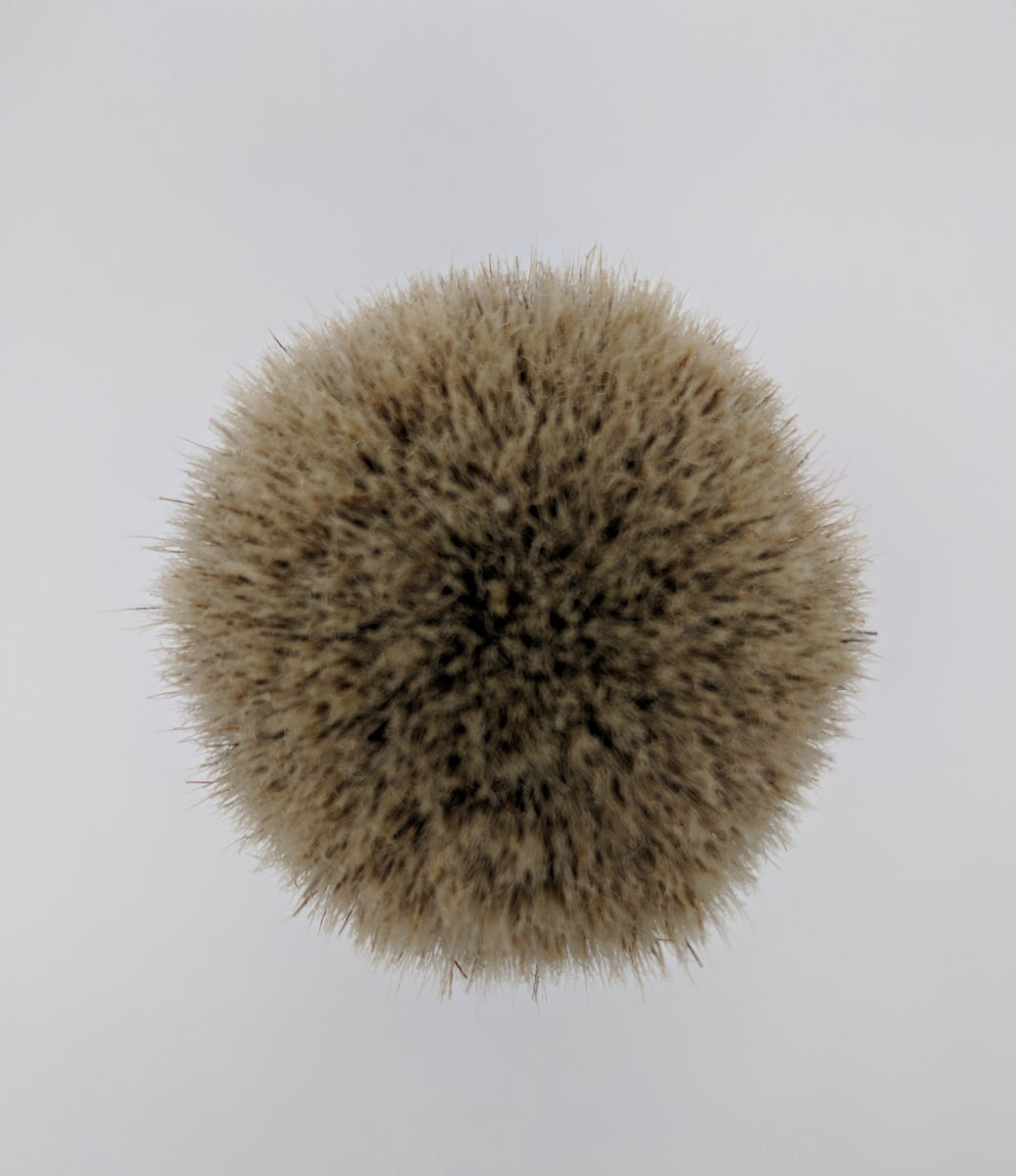 Short Retro Aluminum Handle Manchurian Two Band Brush by Zenith