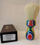 Retro Multicolored Resin Boar Shave Brush by Zenith B26