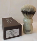 Zenith Faux "Horn" Resin Silvertip Badger Shaving Brush 24.5x51mm. P3