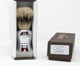 Silvertip Badger Shaving Brush With Copper Chrome Euro Handle by Zenith P22
