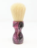Zenith Boar Brush with an Amethyst Swirl Resin Handle. 27mm Knot. B45