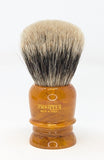 Amber Manchurian Badger Brush by Zenith. 28mm Knot Made in Sicily. M35