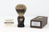 Zenith Walnut Best Badger Shave Brush. Small 22mm T1