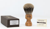 Zenith Olive Wood Best Badger Shave Brush. 27.5 mm. Made in Italy. T6