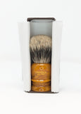 Amber Manchurian Badger Brush by Zenith. 28mm Knot Made in Sicily. M35