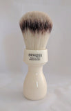 Retro White Resin Handle With Synthetic Knot Brush by Zenith S9