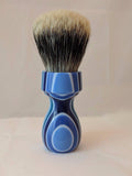 Mult-Colored Blue Resin Manchurian Brush. by Zenith M13