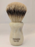 Faux "Horn" Resin Silvertip Badger Shaving Brush by Zenith 24.5x51mm P18