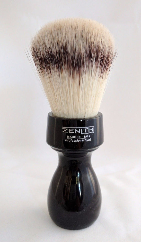 Retro Black Resin Handle With Synthetic Knot Brush by Zenith.  S8