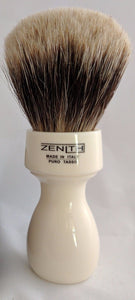 Retro Resin Manchurian by Zenith. 27.5x51 mm. Two Band Badger. White Italia M9