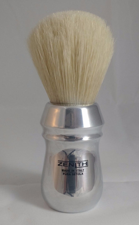 Big Scrubby Zenith Pro Aluminum Handle XL Boar Shave Brush. 28x50mm knot. B14