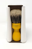 Butterscotch Resin Manchurian Brush. 27.5x51 mm. 2-Band. Italia. Zenith M25