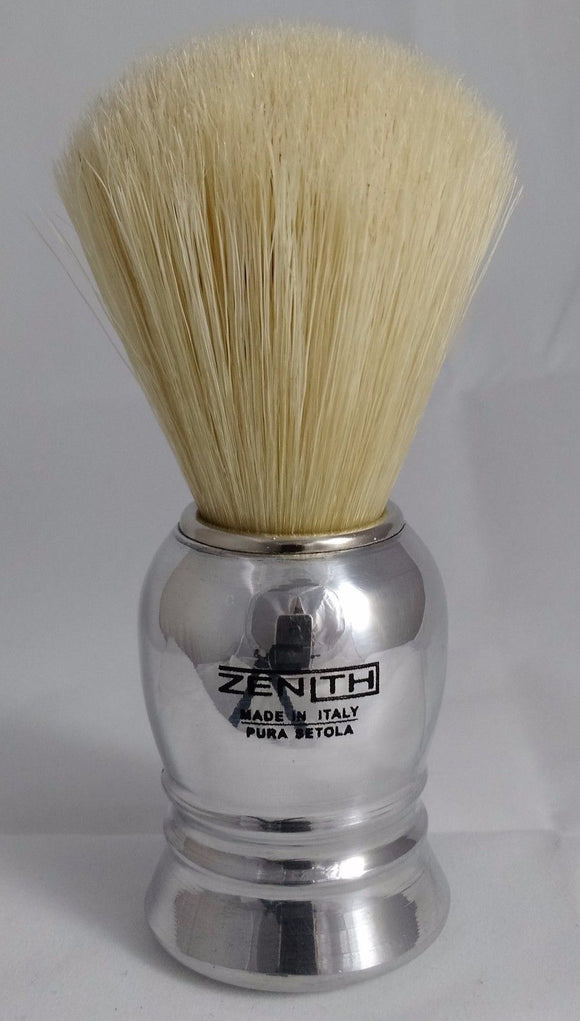 Normal Size Aluminum Handle Boar Shave Brush by Zenith. 24mm. B16