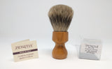 Zenith Olive Wood Best Badger Shave Brush. 27.5 mm. Made in Italy. T6