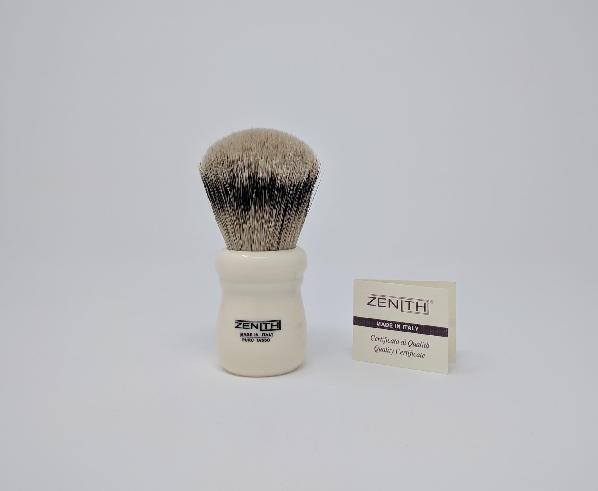 Zenith Ivory Silvertip Brush. XL 28mm. Made in Italy. Compare to