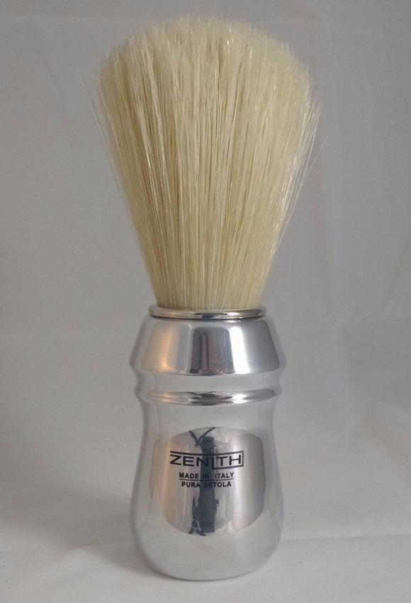 Zenith Tall Italian Barber Pro Aluminum Big Boar Brush. 26x70mm Knot. B9