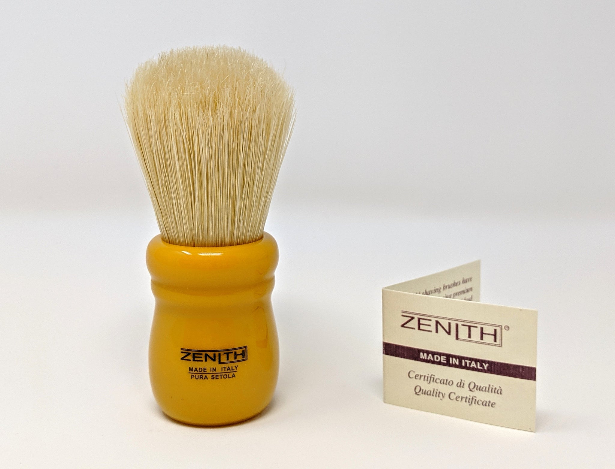 Butterscotch Chubby - Large Knot Handle Boar Brush by Zenith Made