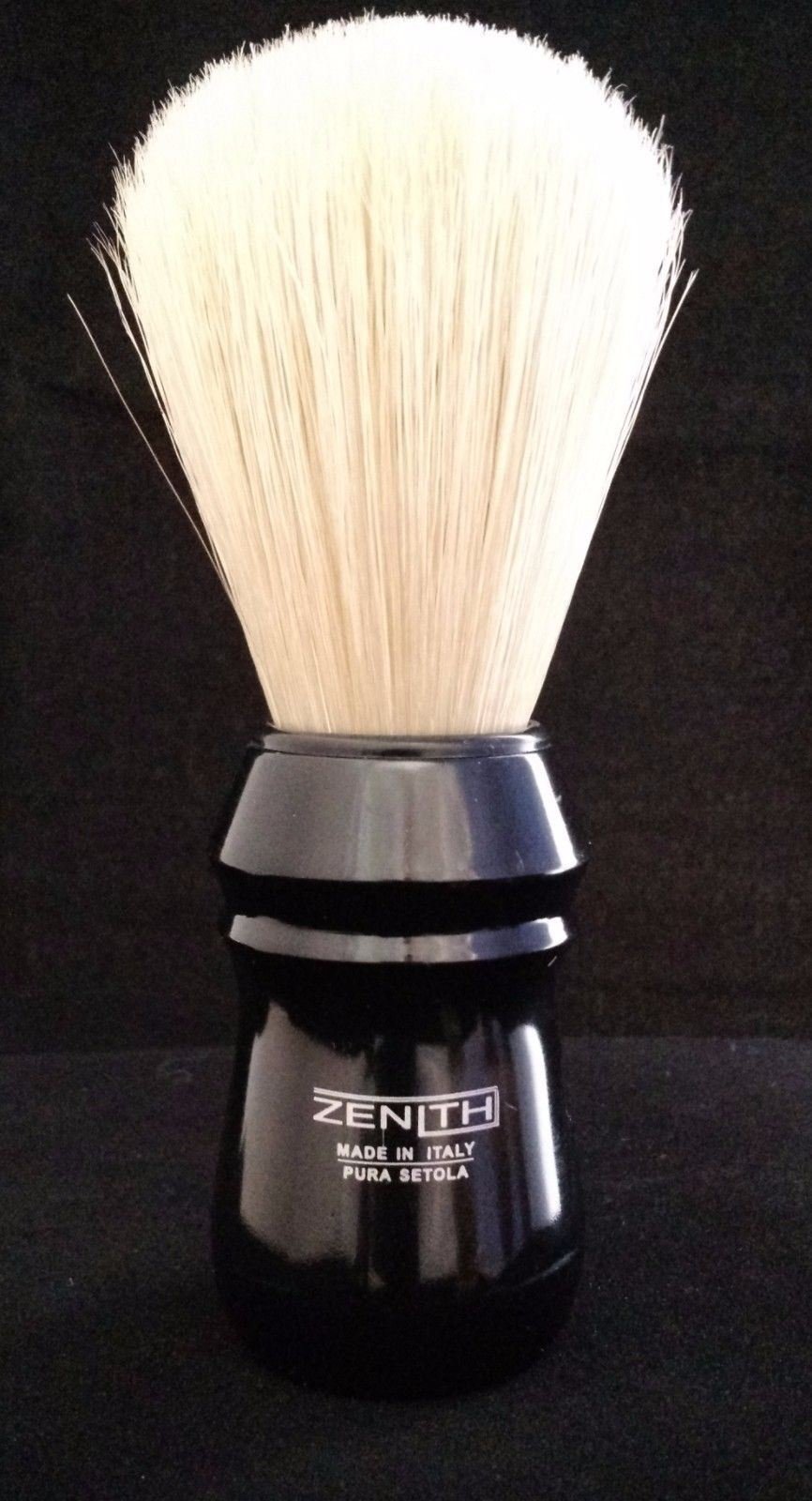 Zenith Pro Plastic XL Boar Shave Brush. 26x64mm. Four colors B3