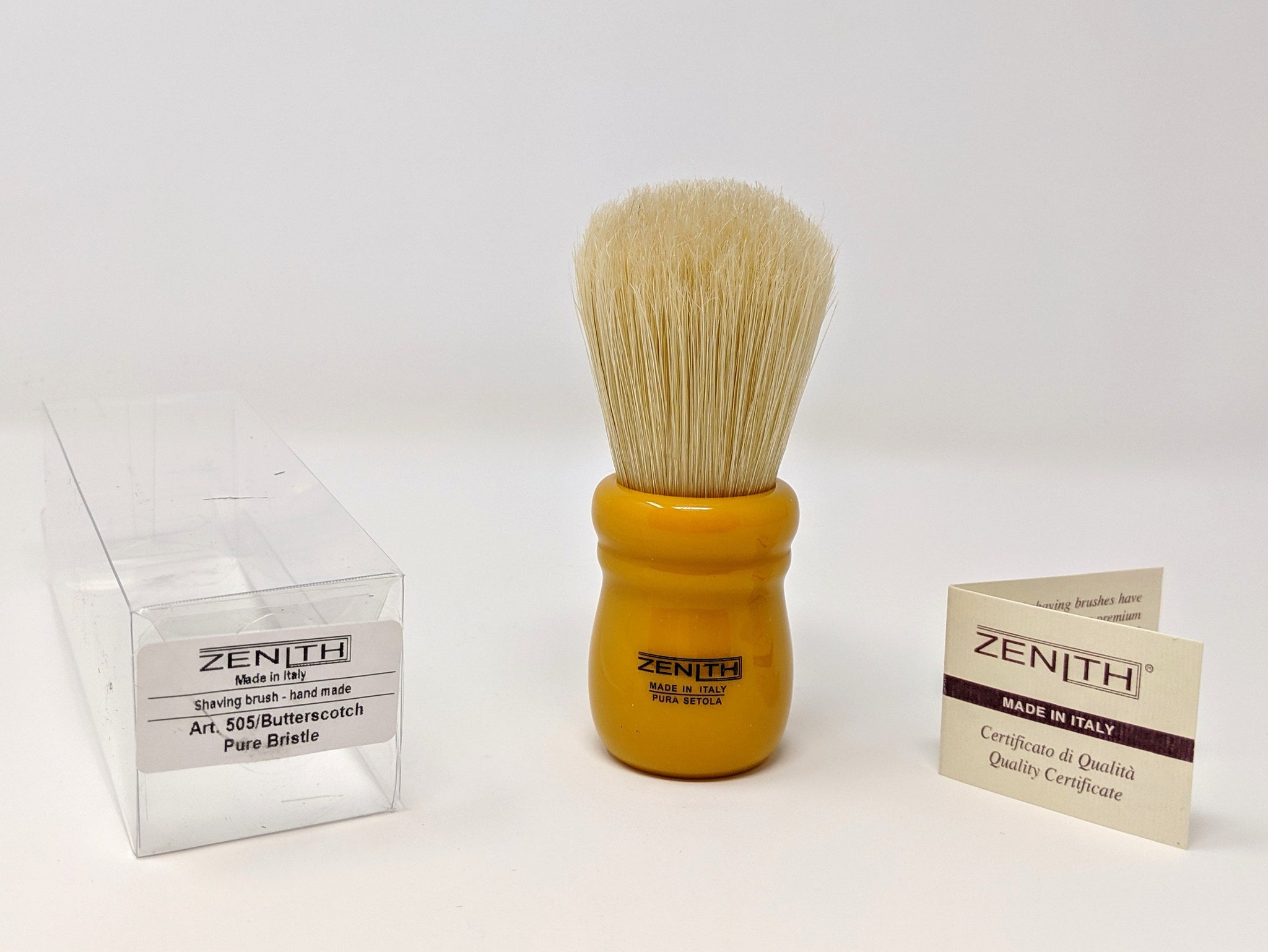 Butterscotch Chubby - Large Knot Handle Boar Brush by Zenith Made