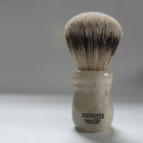 Zenith Faux "Horn" Resin Silvertip Badger Shaving Brush 24.5x51mm. P3