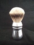 Large Pro Aluminum Silvertip Brush by Zenith 26mm Knot P11