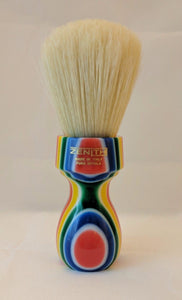 Retro Multicolored Resin Boar Shave Brush by Zenith B26