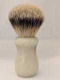 Faux "Horn" Resin Silvertip Badger Shaving Brush by Zenith 24.5x51mm P18