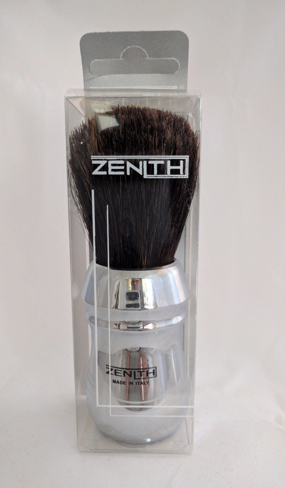 28mm Chromed Copper Handle Horse Brush by Zenith. All metal Handle