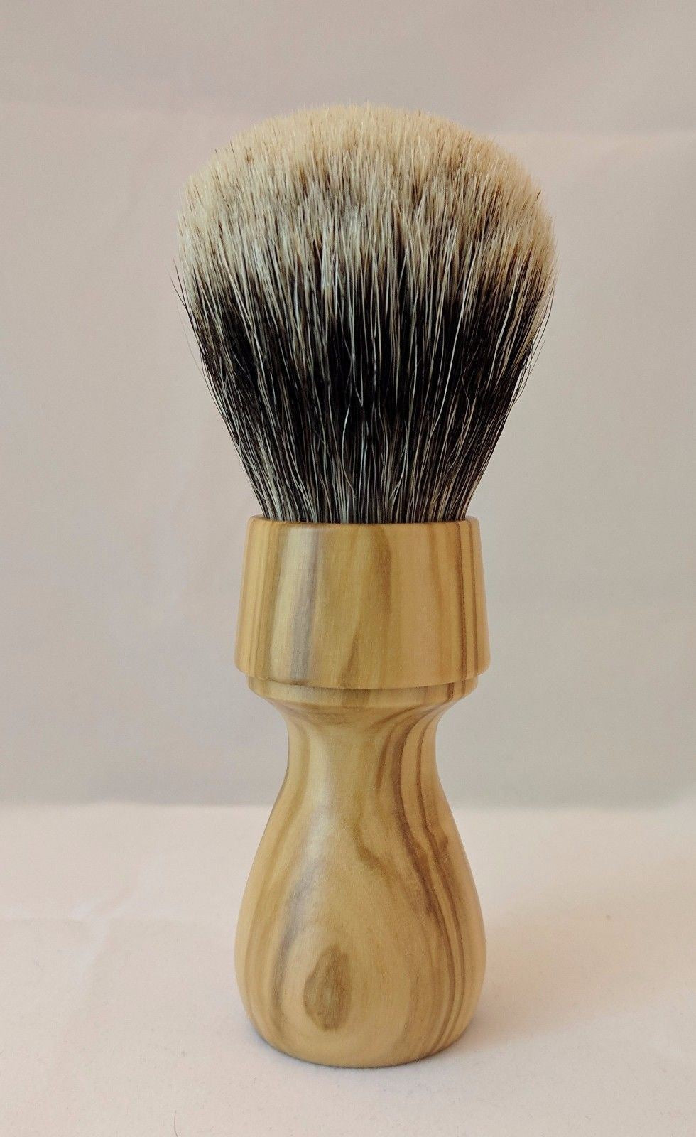 Zenith Manchurian Olive Wood Shave Brush. M11 – The Gentle Shave