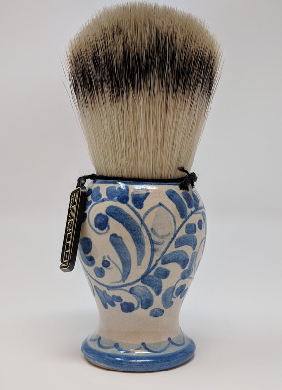 Handcrafted Sicilian Ceramic Synthetic Brush by Zenith. 29mm Knot. S12