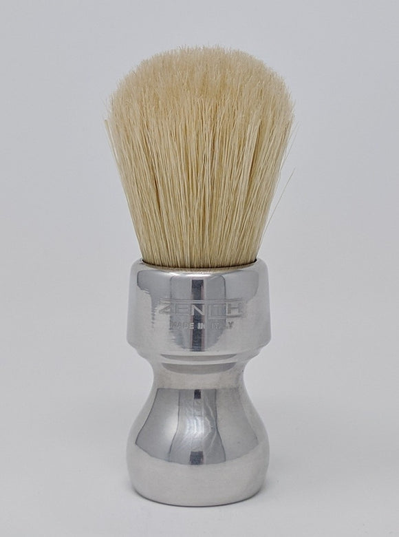 Short Retro Aluminum Handle Boar Brush by Zenith Made In Italy B30