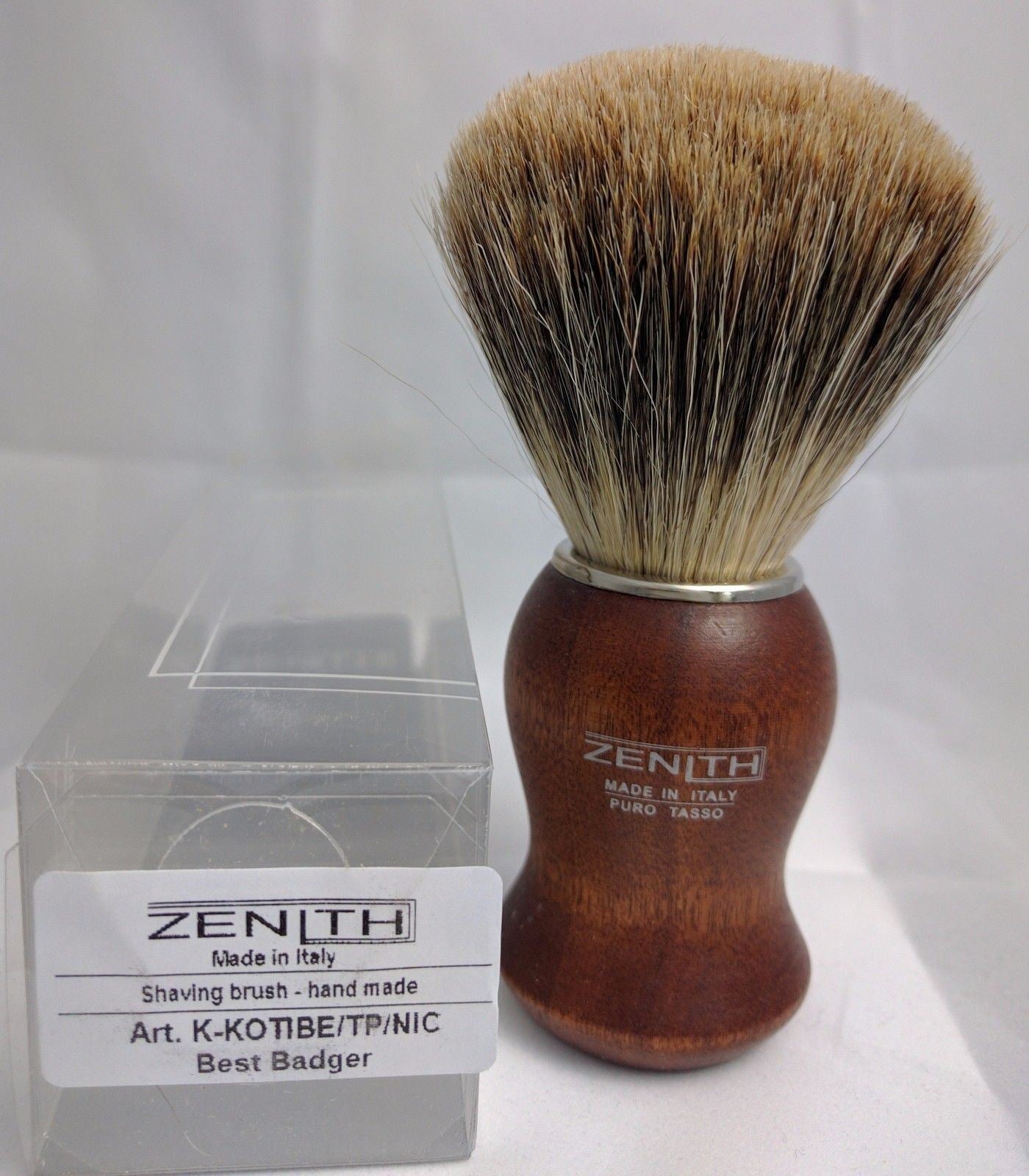 Zenith Kotibe Best Badger Shave Brush. 24.5 mm. Made in Palermo