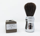 Extra Soft Horse Shave Brush by Zenith. Chromed Handle. Made In Italy E6