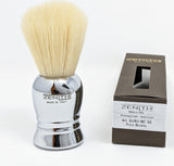 Smaller Boar Shave Brush With Chrome Handle By Zenith. Made In Italy. B38