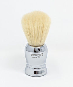 Smaller Boar Shave Brush With Chrome Handle By Zenith. Made In Italy. B38