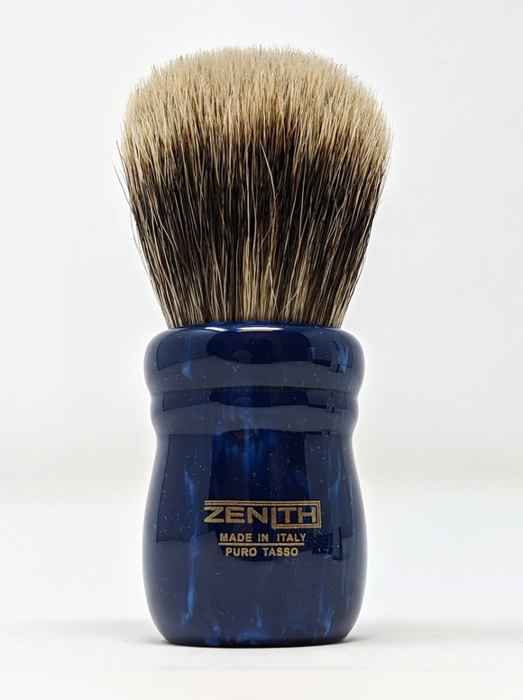 Blue Chubby - 28mm Large Knot Manchurian Brush by Zenith Made In Italy M28