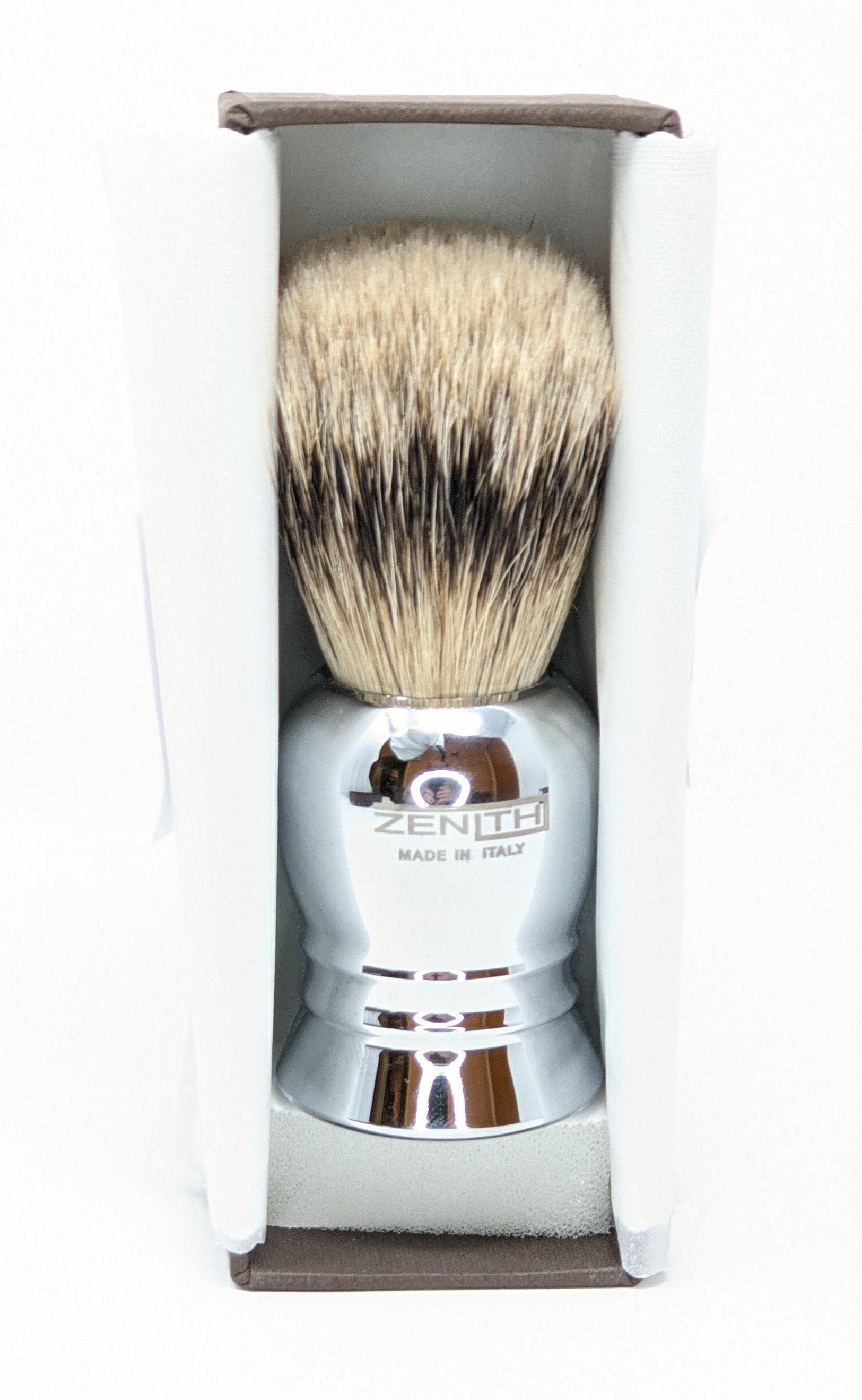 Silvertip Badger Shaving Brush With Copper Chrome Euro Handle by