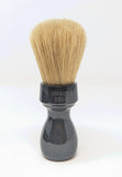 Unbleached Boar Brush w/Retro Black Resin Handle by Zenith. 28mm Knot UB1