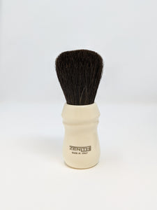 Extra Soft Horse Hair Brush w/Italian Barber Handle in Resin by Zenith E10